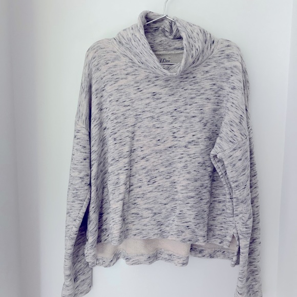 J. Crew Vintage cotton terry turtleneck in speckle sz L - Picture 2 of 5